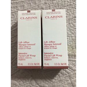 Set of 2 Clarins Intensive Facial Lift Wrap 15mL* Refines & Brightens Skin*NWB